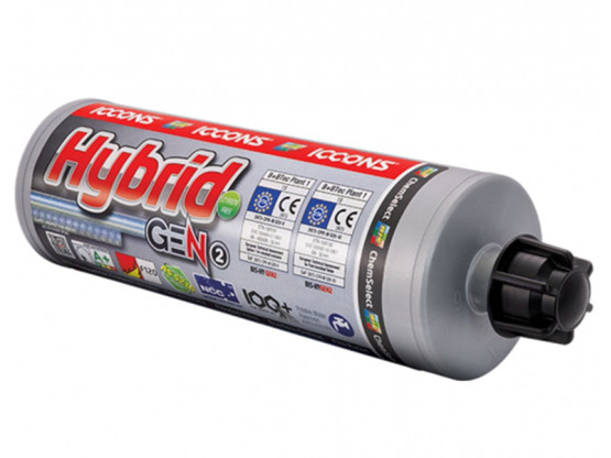 ICCONS - BIS-HY Hybrid Gen2 Injection Adhesive - with 100 Year Design Life