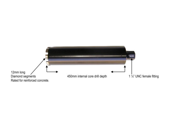 Dymaxion - Diamond Core Drill Bits - 1-1/4 inch UNC Fitting 