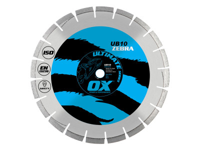 OX Ultimate UB10 Segmented Diamond Blade - Abrasive