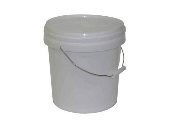 Queen Plastic Bucket With Lid White 10L