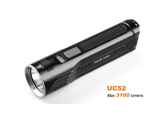 Fenix UC52 - 3100 Lumens Rechargeable LED Torch