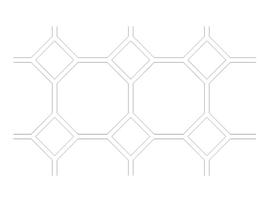 Stencil Pattern - 10” Diamond Tile