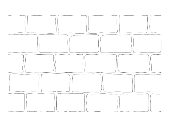 Stencil Pattern - Rustic Brick