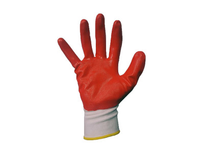 Ransom Orange/White Nitrile Coated Glove