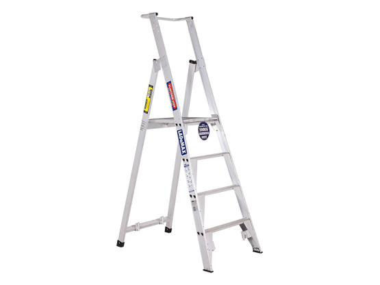 Standard Platform Step Ladders - Aluminium