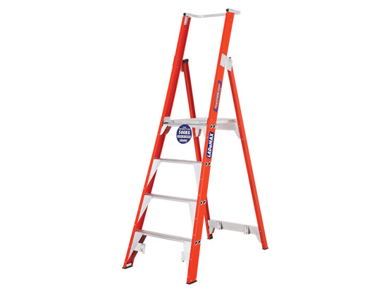 Standard Platform Step Ladders - Fibreglass