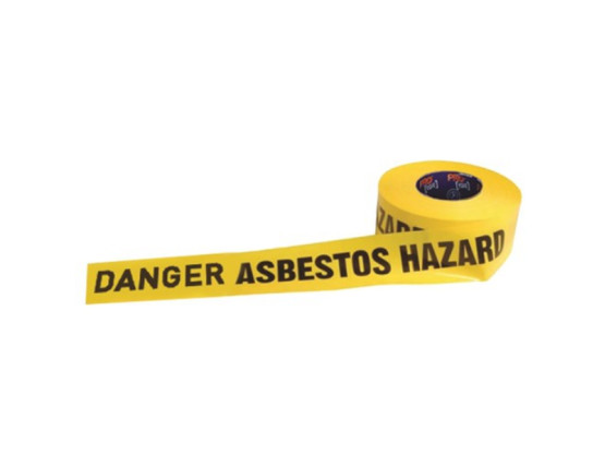 ProChoice Barricade Tape DANGER ASBESTOS DUST HAZARD Print  - 300m x 75mm